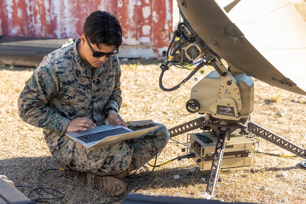 II Marine Expeditionary Force Satellite Transmissions System Operators Test-Out on Various Satellite Communication Systems