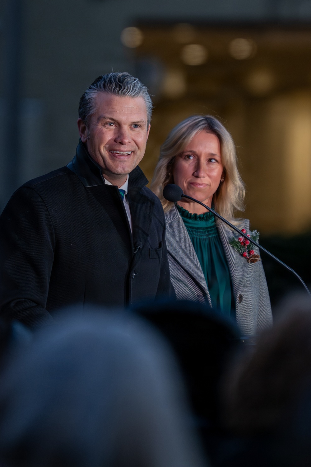 Secretary of War Pete Hegseth Hosts Annual Christmas Tree Lighting At The Pentagon