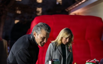 Secretary of War Pete Hegseth Hosts Annual Christmas Tree Lighting At The Pentagon