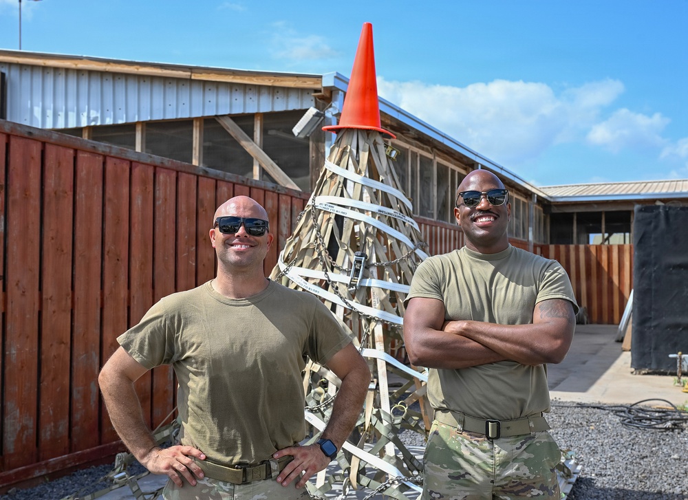 449th AEG Airmen prepare for Christmas at Camp Lemonnier