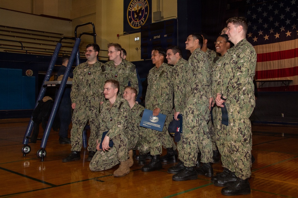 USS Ronald Reagan Frocks New 1st and 2nd Class Petty Officers