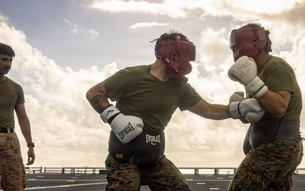 22nd MEU(SOC) | Marines Conduct MCMAP Aboard USS Fort Lauderdale