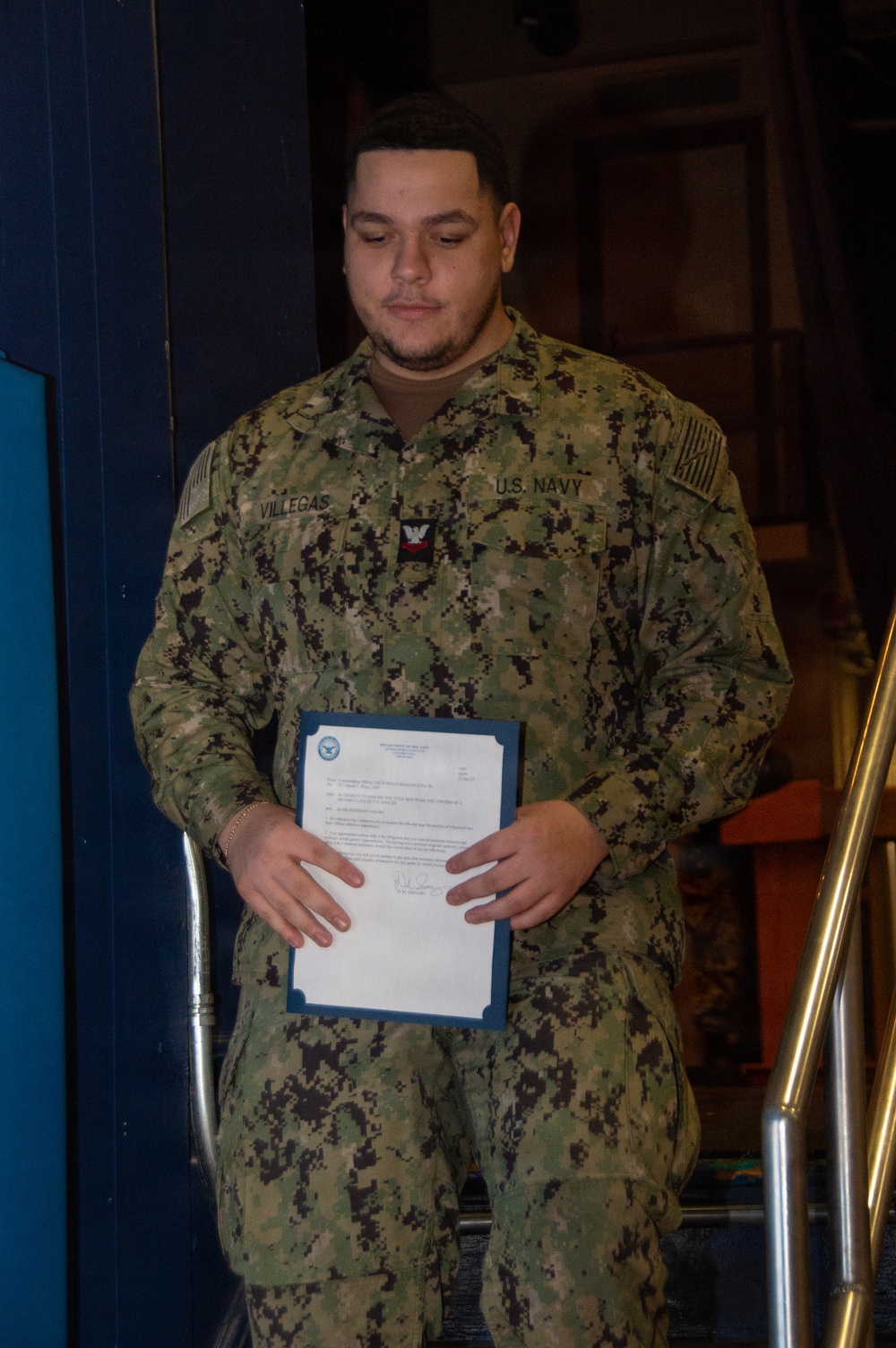 USS Ronald Reagan Frocks New 1st and 2nd Class Petty Officers