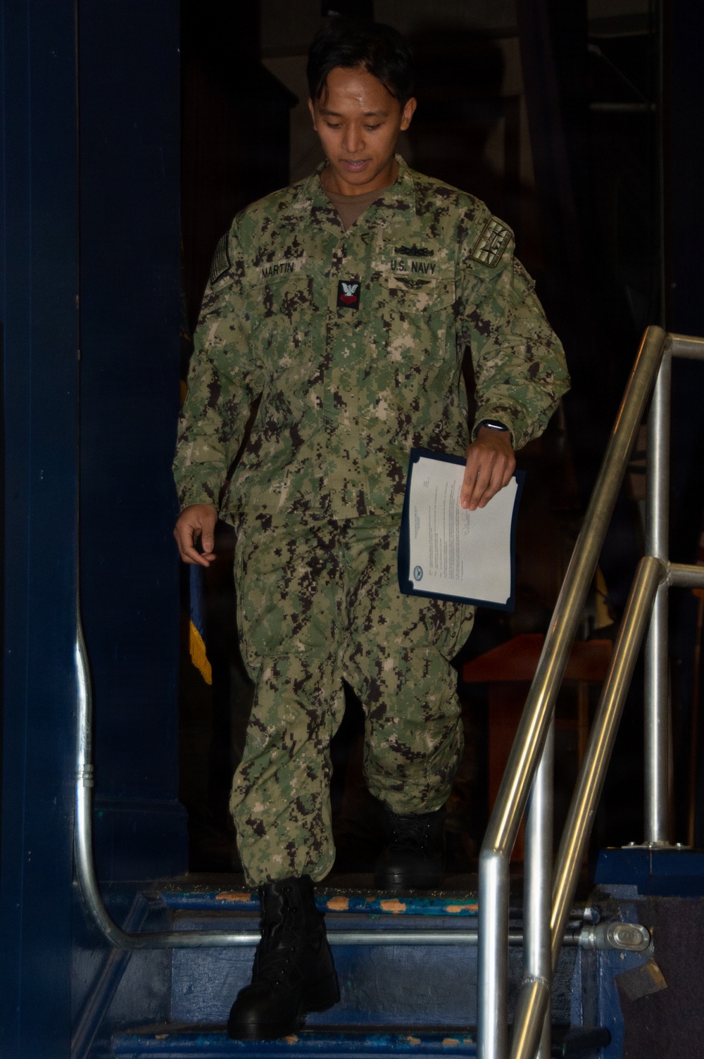 USS Ronald Reagan Frocks New 1st and 2nd Class Petty Officers