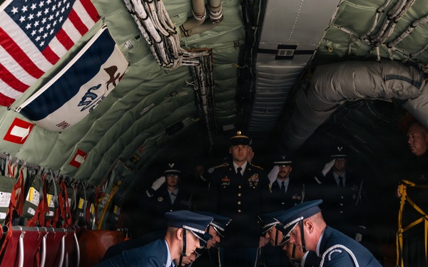 Honorable transfer of two fallen Iowa Guard Soldiers in Des Moines