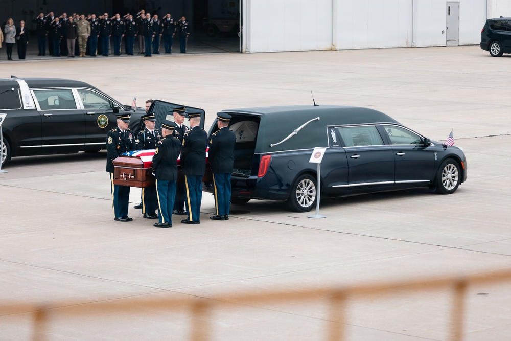Honorable transfer of two fallen Iowa Guard Soldiers in Des Moines