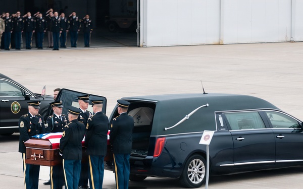 Honorable transfer of two fallen Iowa Guard Soldiers in Des Moines