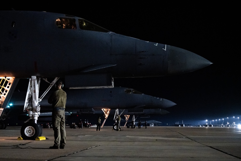 Dyess B-1s conduct Bomber Attack Demo
