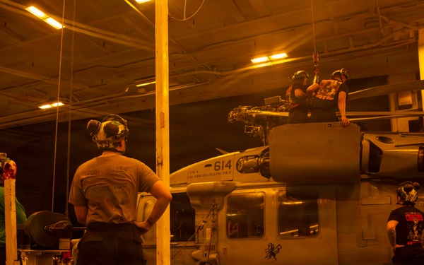 Abraham Lincoln conducts routine operations