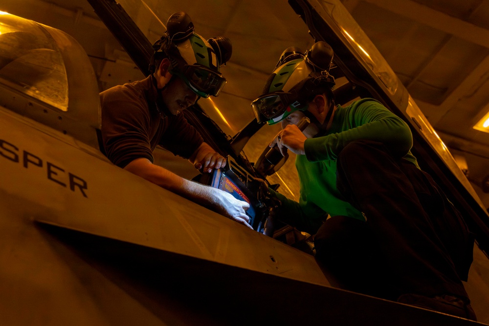 Abraham Lincoln conducts routine operations