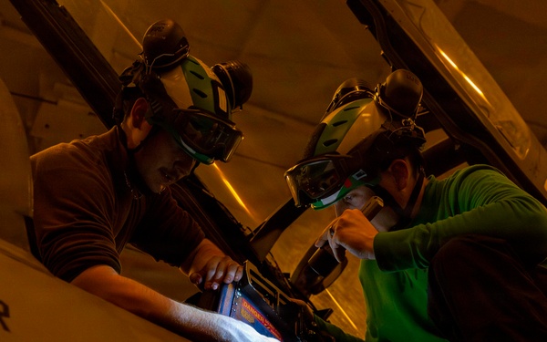 Abraham Lincoln conducts routine operations