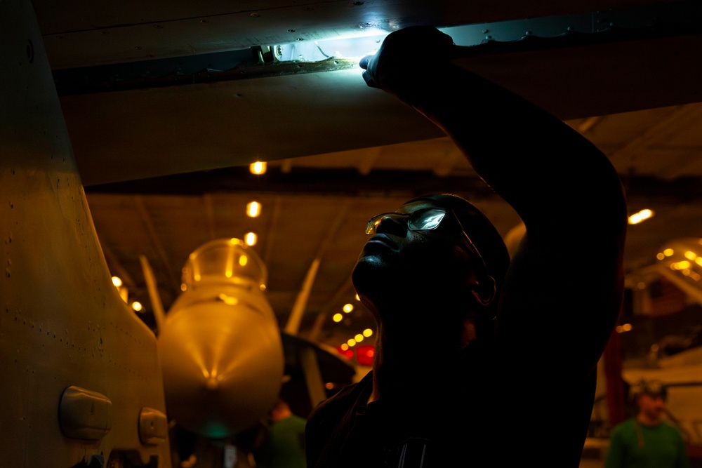 Abraham Lincoln conducts routine operations