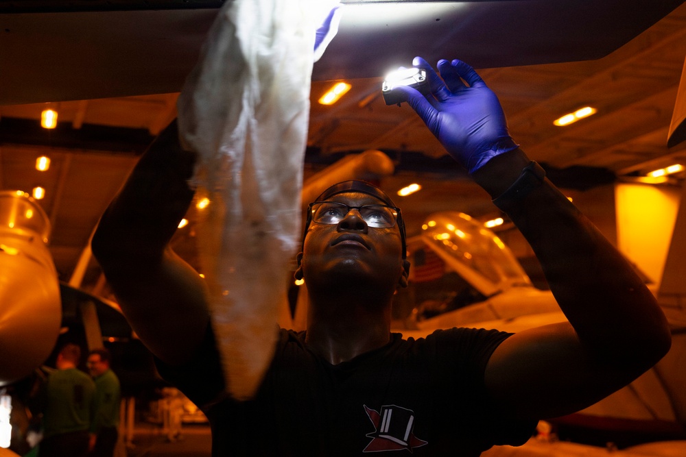 Abraham Lincoln conducts routine operations