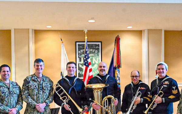 Navy Band Great Lake Sailors Carol at Recruit Training Command