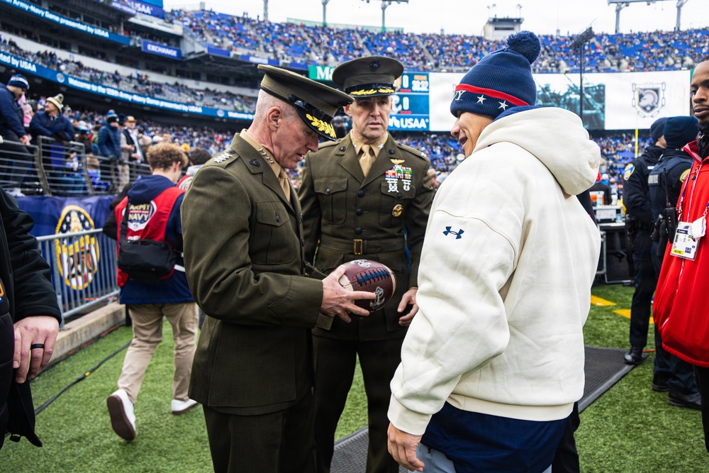 The Commandant, Gen. Eric M. Smith attends the 2025 Army Navy Football Game