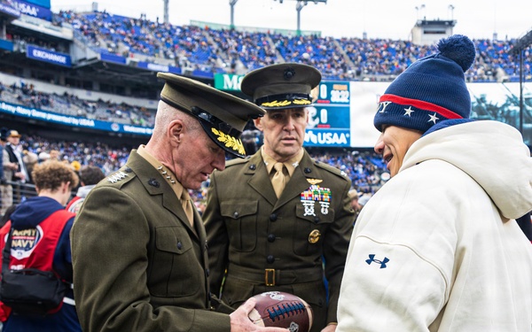 The Commandant, Gen. Eric M. Smith attends the 2025 Army Navy Football Game