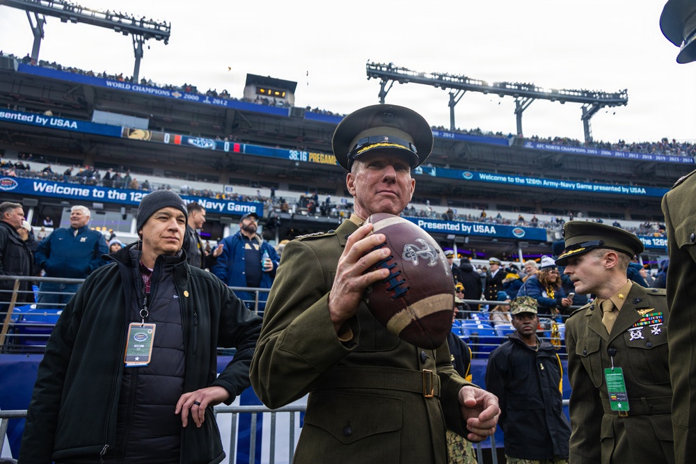 The Commandant, Gen. Eric M. Smith attends the 2025 Army Navy Football Game