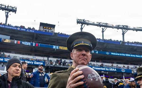 The Commandant, Gen. Eric M. Smith attends the 2025 Army Navy Football Game
