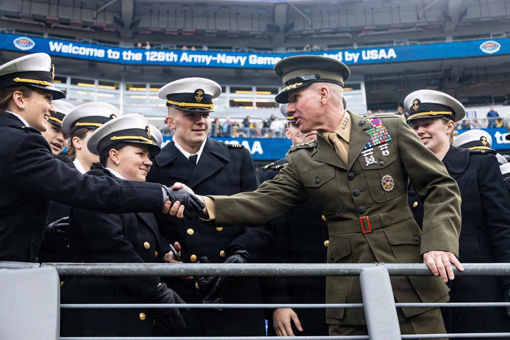 The Commandant, Gen. Eric M. Smith attends the 2025 Army Navy Football Game