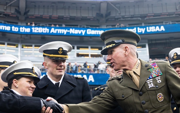 The Commandant, Gen. Eric M. Smith attends the 2025 Army Navy Football Game