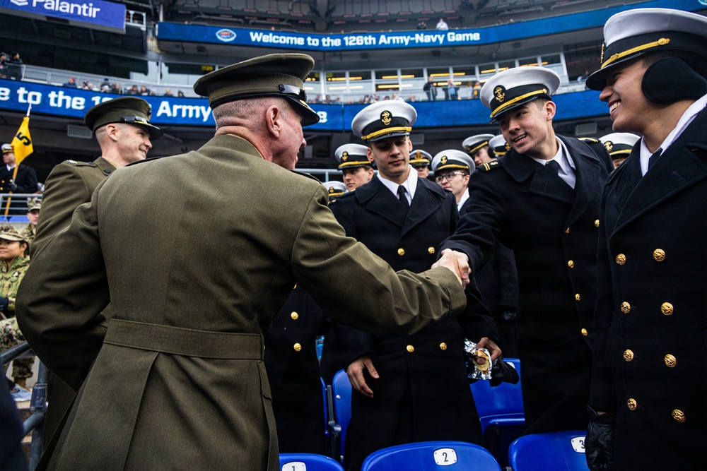 The Commandant, Gen. Eric M. Smith attends the 2025 Army Navy Football Game