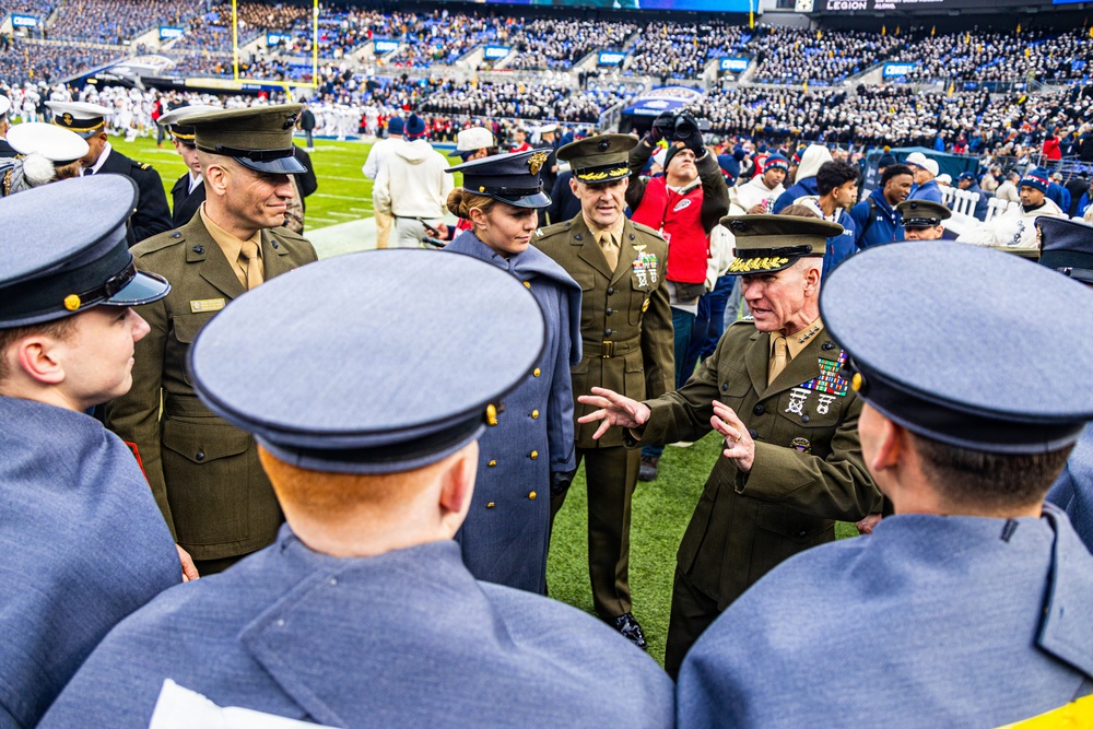 The Commandant, Gen. Eric M. Smith attends the 2025 Army Navy Football Game