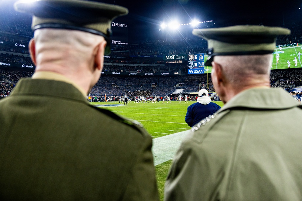 The Commandant, Gen. Eric M. Smith attends the 2025 Army Navy Football Game