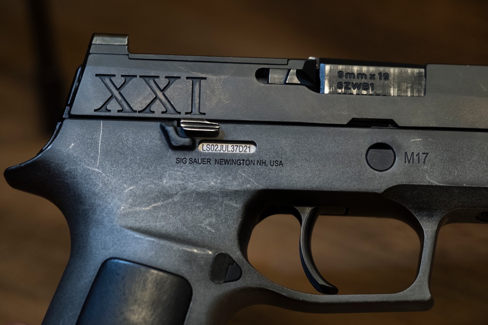 Ceremonial M17 Pistols Honor Tomb Guard Sentinels