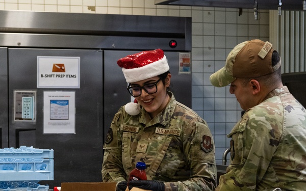 Spangdahlem Air Base leaders host annual Christmas meal to honor 52nd Fighter Wing Airmen, families
