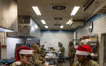 Spangdahlem Air Base leaders host annual Christmas meal to honor 52nd Fighter Wing Airmen, families