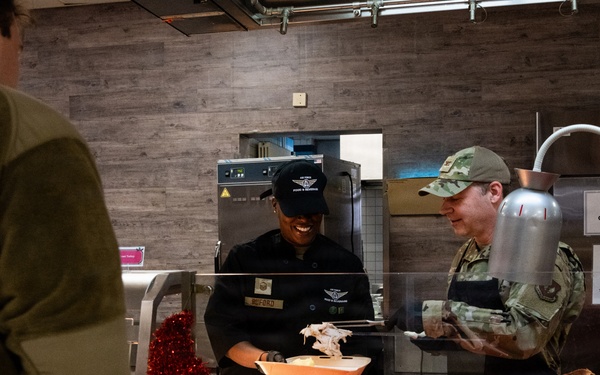 Spangdahlem Air Base leaders host annual Christmas meal to honor 52nd Fighter Wing Airmen, families