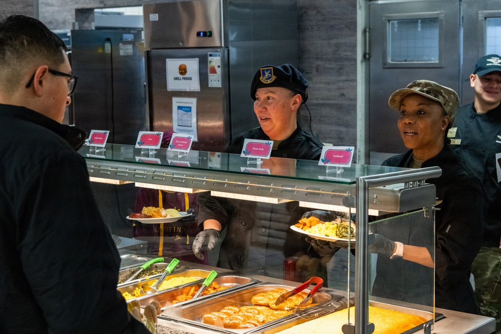 Spangdahlem Air Base leaders host annual Christmas meal to honor 52nd Fighter Wing Airmen, families