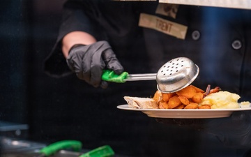 Spangdahlem Air Base leaders host annual Christmas meal to honor 52nd Fighter Wing Airmen, families