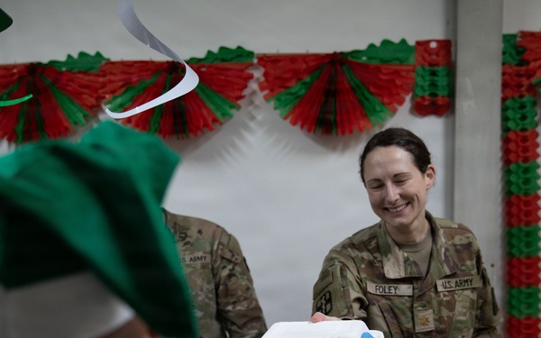 Coalition Service Members Deployed to Iraq Celebrate the Holidays Inside LSA Danger DFAC