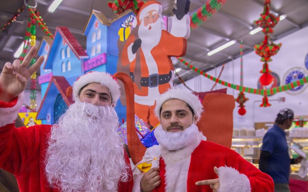 Coalition Service Members Deployed to Iraq Celebrate the Holidays Inside LSA Danger DFAC