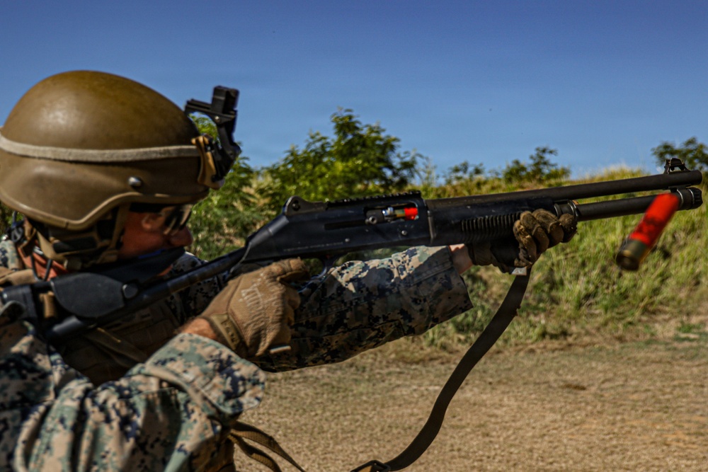 22nd MEU(SOC) | CLB Shotgun Range in Camp Santiago