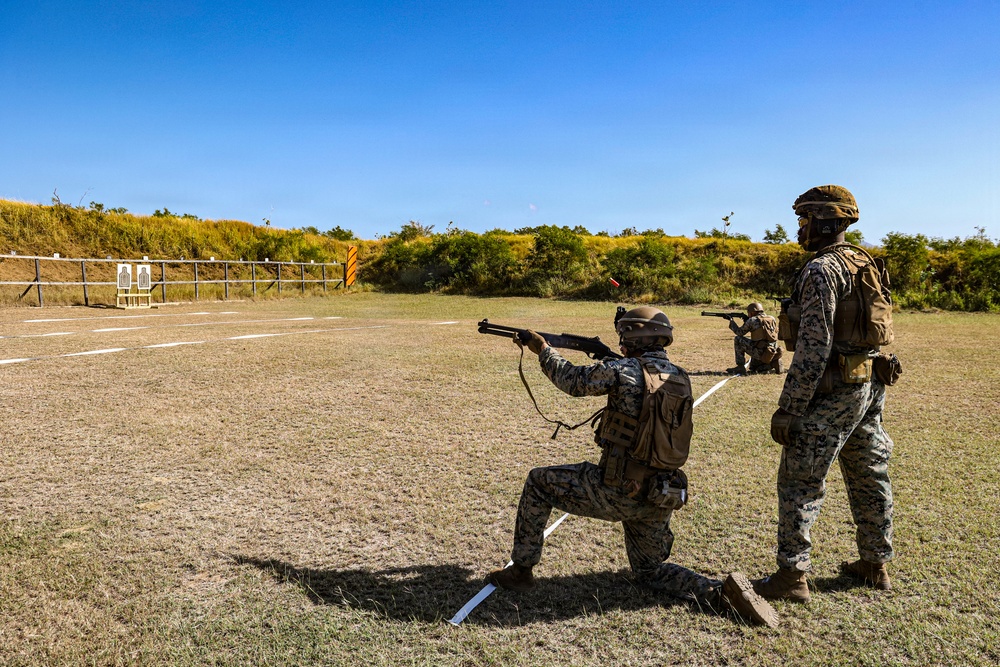 22nd MEU(SOC) | CLB Shotgun Range in Camp Santiago