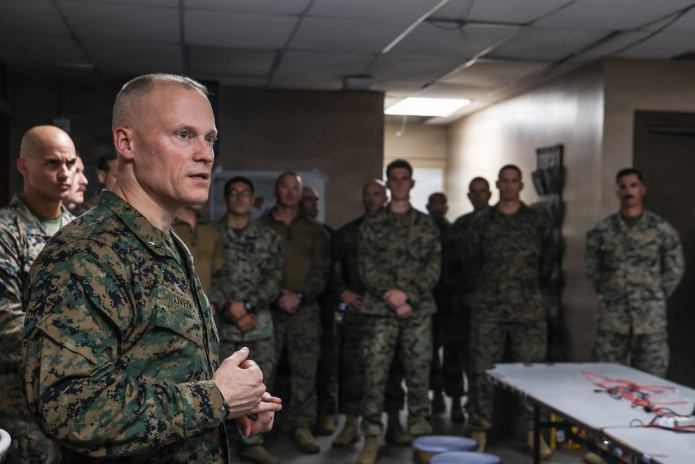 22nd MEU(SOC) | Brig. Gen. James W. Lively visits 22nd MEU(SOC) forces in Camp Santiago, Puerto Rico