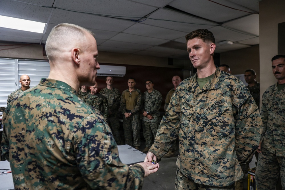 22nd MEU(SOC) | Brig. Gen. James W. Lively visits 22nd MEU(SOC) forces in Camp Santiago, Puerto Rico