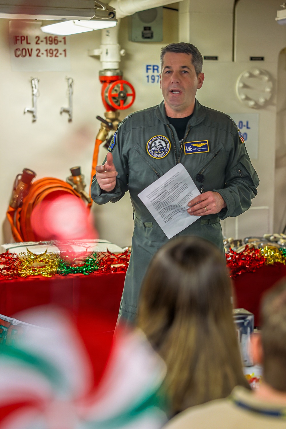 First Christmas Aboard PCU John F. Kennedy Brings Crew, Families Together