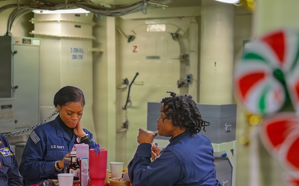 First Christmas Aboard PCU John F. Kennedy Brings Crew, Families Together