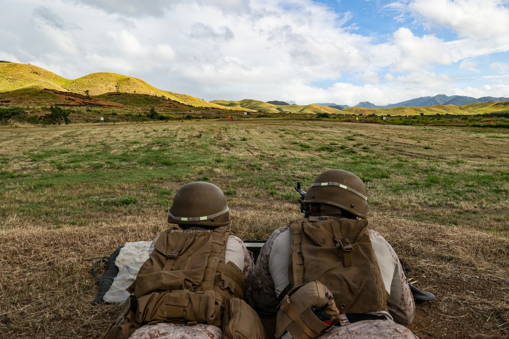 22nd MEU(SOC) | CLB and H&amp;S Machine Gun Range in Camp Santiago During Deployment