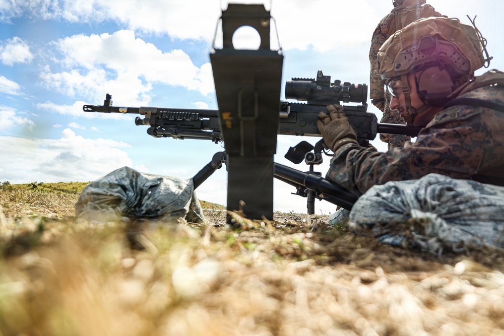 22nd MEU(SOC) | CLB and H&amp;S Machine Gun Range in Camp Santiago During Deployment