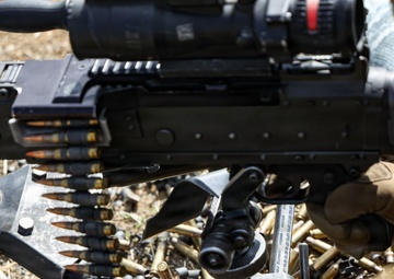 22nd MEU(SOC) | CLB and H&amp;S Machine Gun Range in Camp Santiago During Deployment