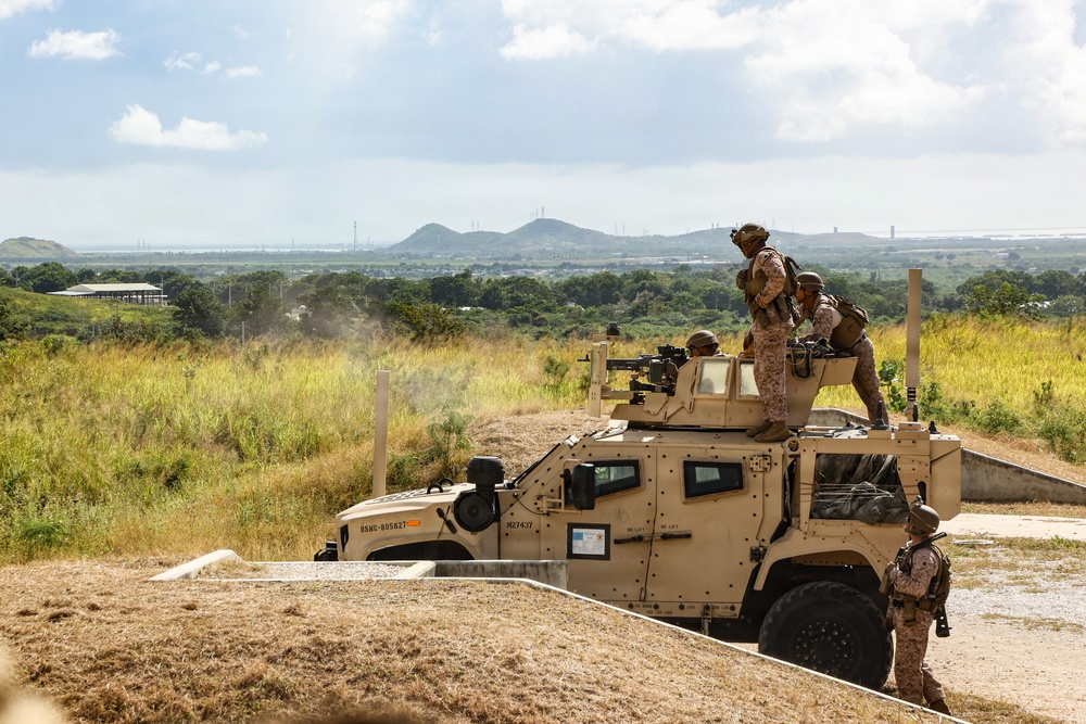 22nd MEU(SOC) | CLB and H&amp;S Machine Gun Range in Camp Santiago During Deployment