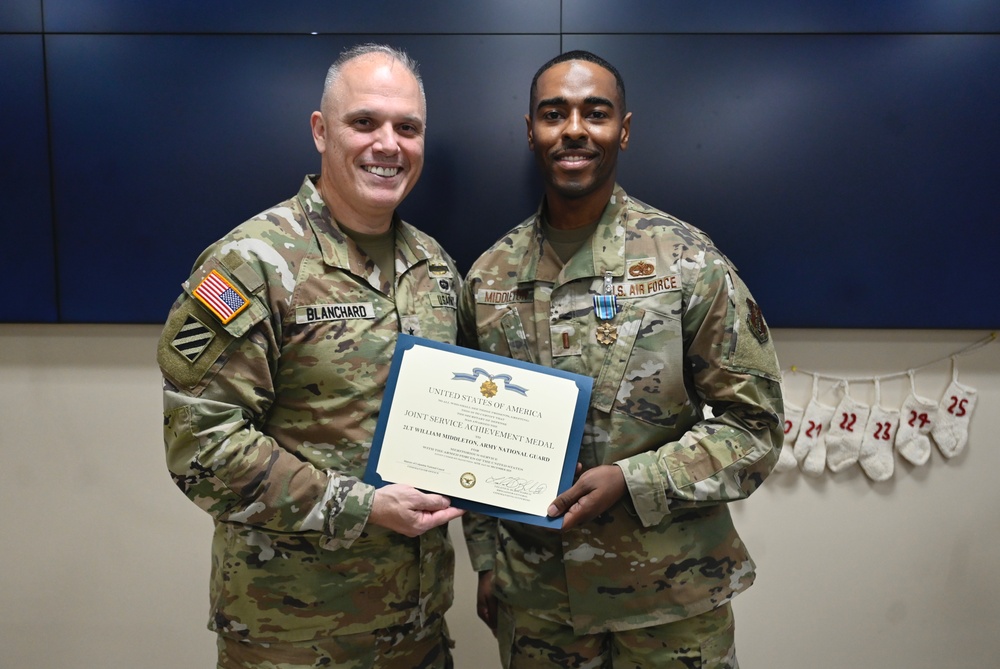 D.C. National Guard Commanding General Awards the Joint Service Achievement Medal and Joint Service Commendation Medal