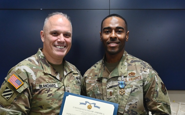 D.C. National Guard Commanding General Awards the Joint Service Achievement Medal and Joint Service Commendation Medal