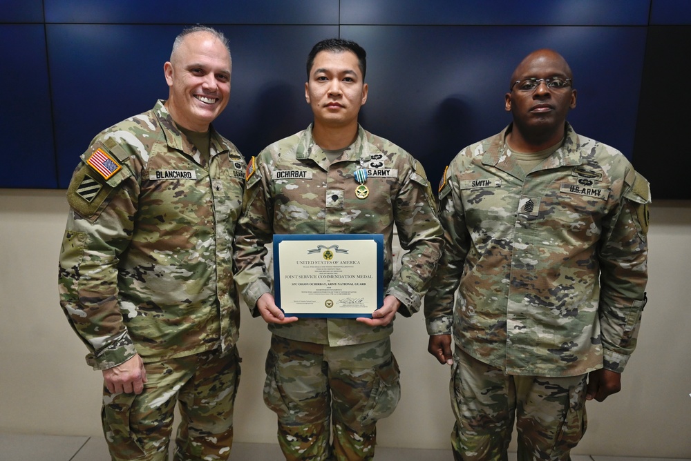 D.C. National Guard Commanding General Awards the Joint Service Achievement Medal and Joint Service Commendation Medal