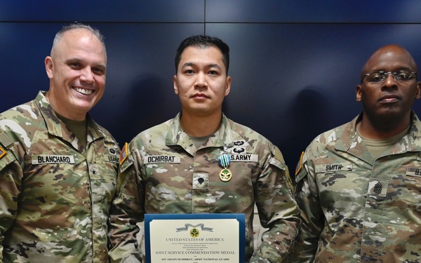 D.C. National Guard Commanding General Awards the Joint Service Achievement Medal and Joint Service Commendation Medal