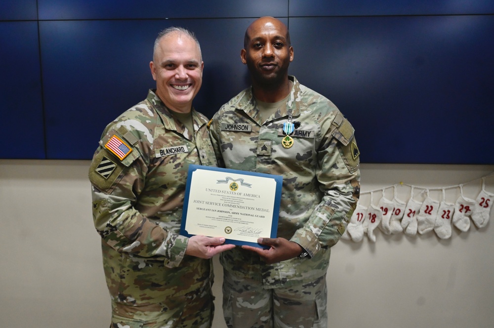 D.C. National Guard Commanding General Awards the Joint Service Achievement Medal and Joint Service Commendation Medal